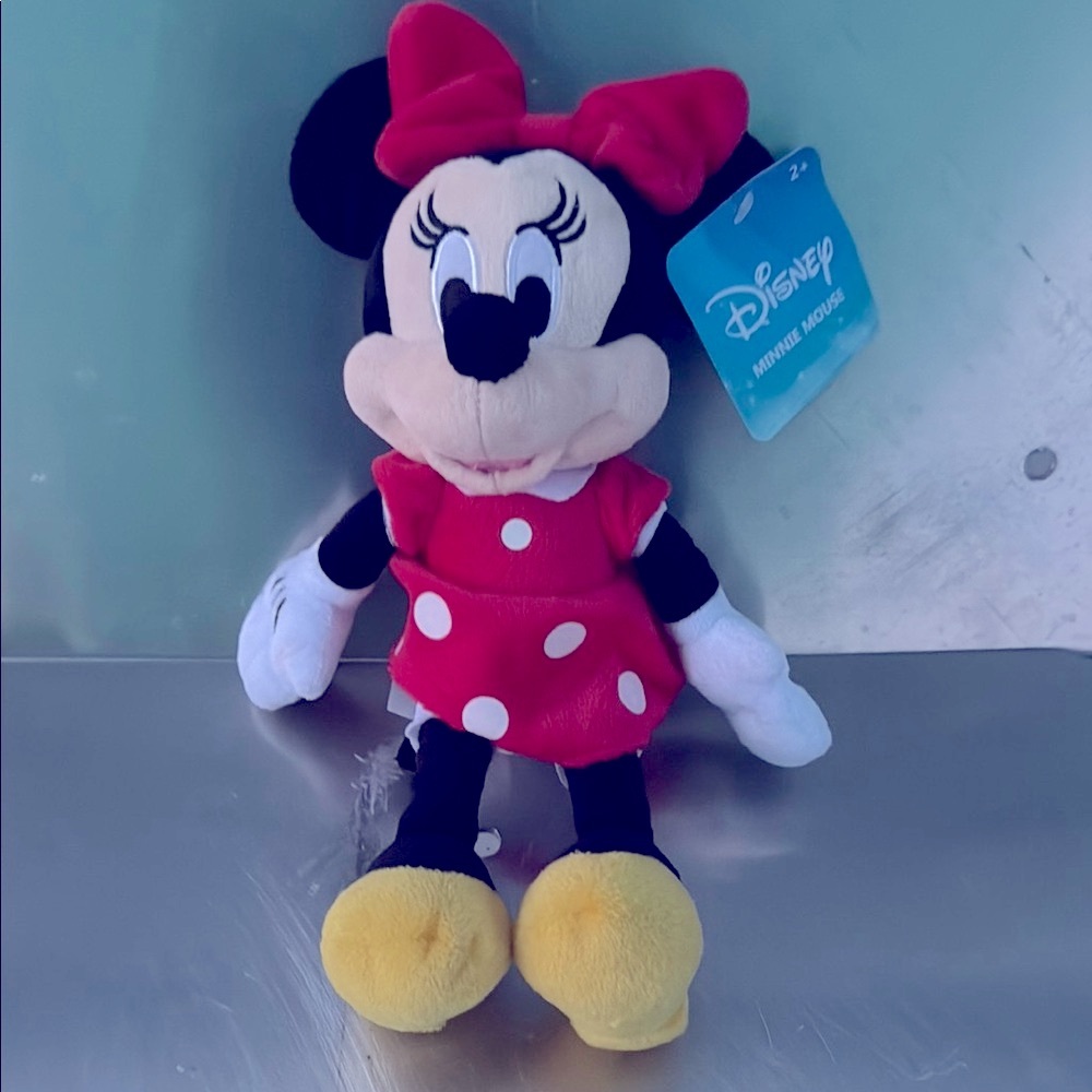 Disney Minnie Mouse Stuffed Animal Red and Yellow